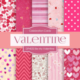 Be My Valentine Digital Paper DP4032 - Digital Paper Shop