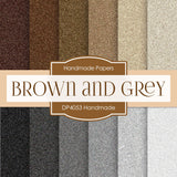 Brown and Grey Handmade Digital Paper DP4053 - Digital Paper Shop
