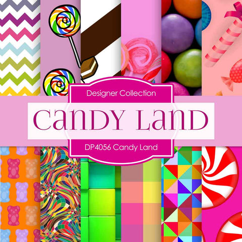 Candy Land Digital Paper DP4056 - Digital Paper Shop