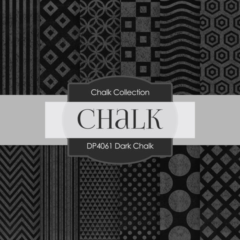 Dark Chalk Digital Paper DP4061 - Digital Paper Shop - 1