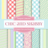Chic and Shabby Digital Paper DP4065 - Digital Paper Shop