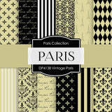 Vintage Paris Digital Paper DP4138 - Digital Paper Shop