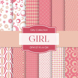 It's A Girl Digital Paper DP4157 - Digital Paper Shop
