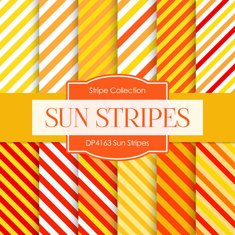 Sun Stripes Digital Paper DP4163 - Digital Paper Shop