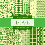 Forest Love Digital Paper DP4174 - Digital Paper Shop