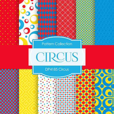 Circus Digital Paper DP4185 - Digital Paper Shop
