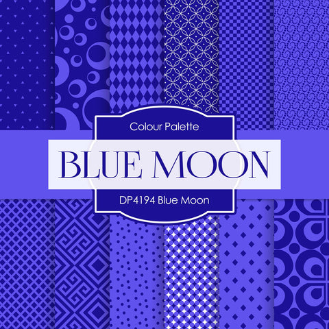 Blue Moon Digital Paper DP4194 - Digital Paper Shop