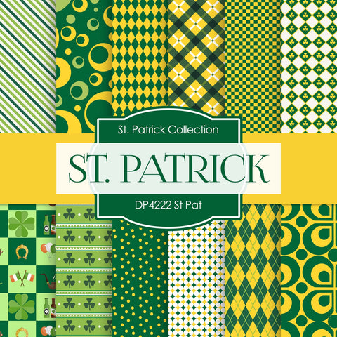 St. Patrick Digital Paper DP4222A - Digital Paper Shop