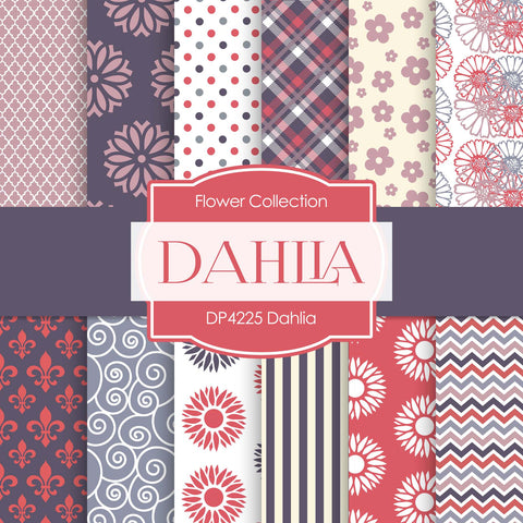 Dahlia Digital Paper DP4225A - Digital Paper Shop