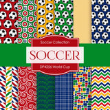 Soccer Digital Paper DP4256 - Digital Paper Shop