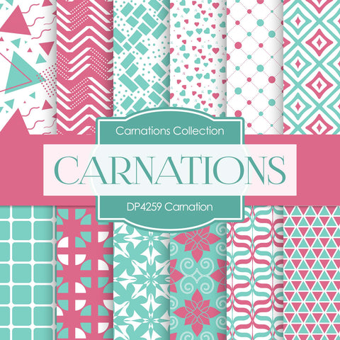 Carnation Digital Paper DP4259 - Digital Paper Shop