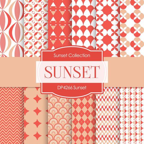 Sunset Digital Paper DP4266 - Digital Paper Shop