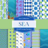 Under The Sea Digital Paper DP4279 - Digital Paper Shop