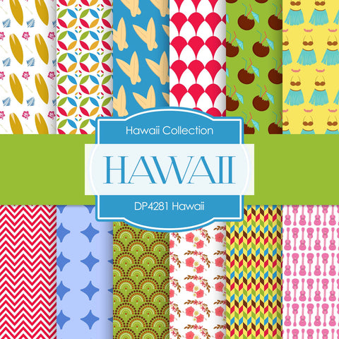 Hawaii Digital Paper DP4281 - Digital Paper Shop