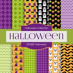 Halloween Digital Paper DP4287 - Digital Paper Shop