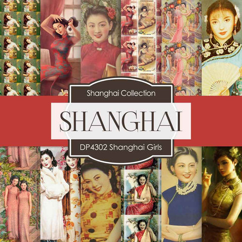 Shanghai Girls Digital Paper DP4302 - Digital Paper Shop
