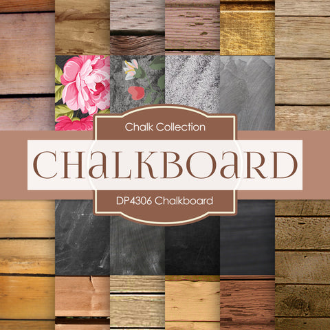 Chalkboard Digital Paper DP4306 - Digital Paper Shop - 1