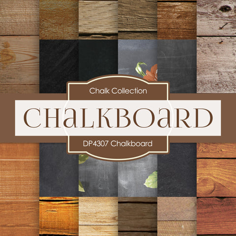 Chalkboard Digital Paper DP4307 - Digital Paper Shop - 1
