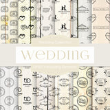 Wedding Elements Digital Paper DP4313 - Digital Paper Shop - 1