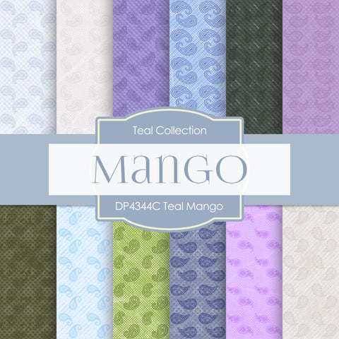 Teal Mango Digital Paper DP4344C - Digital Paper Shop