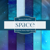 Starry Night Space Digital Paper DP4353A - Digital Paper Shop