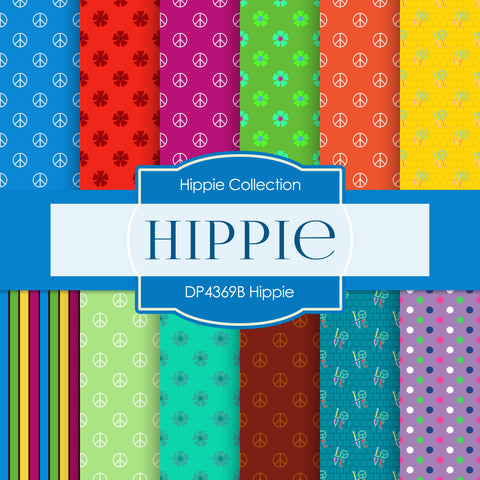 Hippie Digital Paper DP4369B - Digital Paper Shop