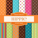 Hippie Digital Paper DP4369 - Digital Paper Shop