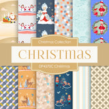 Christmas Papers Digital Paper DP4370C - Digital Paper Shop