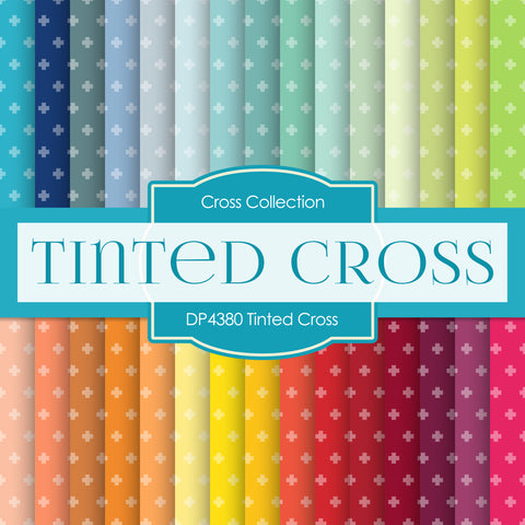 Tinted Cross Digital Paper DP4380 - Digital Paper Shop