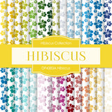 Hibiscus Digital Paper DP4383A - Digital Paper Shop