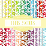 Hibiscus Digital Paper DP4383C - Digital Paper Shop