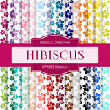 Hibiscus Digital Paper DP4383 - Digital Paper Shop