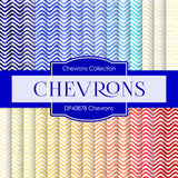 Watercolor Chevrons Digital Paper DP4387B - Digital Paper Shop