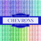 Watercolor Chevrons Digital Paper DP4387C - Digital Paper Shop