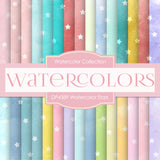 Watercolor Stars Digital Paper DP4389 - Digital Paper Shop