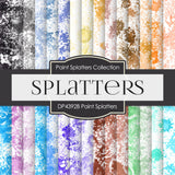 Paint Splashes Digital Paper DP4392B - Digital Paper Shop