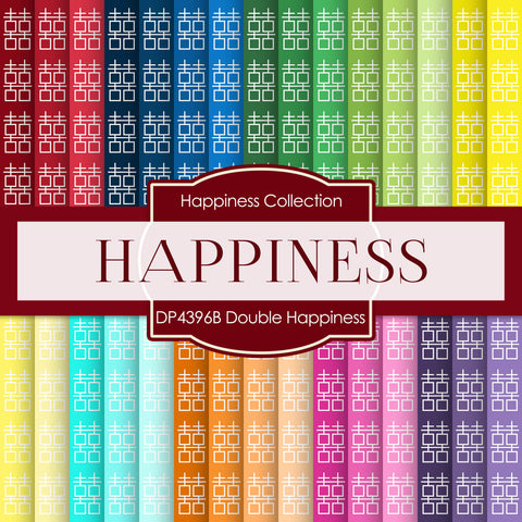 Double Happiness Digital Paper DP4396B - Digital Paper Shop