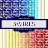 Rainbow Swirls Digital Paper DP4397B - Digital Paper Shop