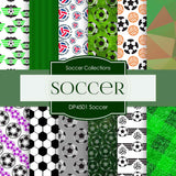 Soccer Digital Paper DP4501 - Digital Paper Shop