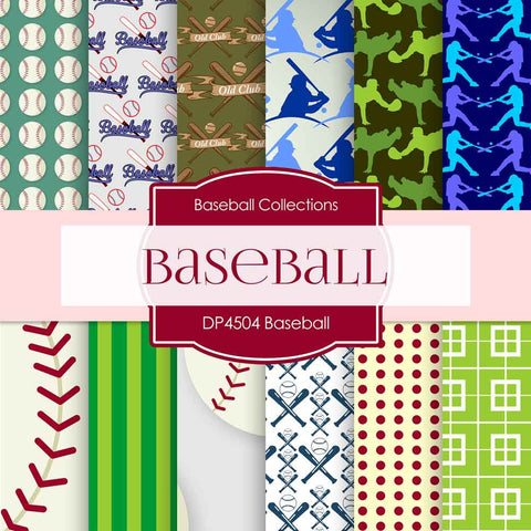 Baseball Digital Paper DP4504 - Digital Paper Shop