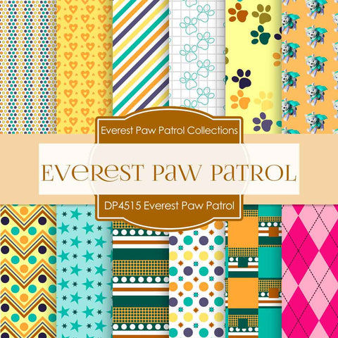 Everest Paw Patrol Digital Paper DP4515 - Digital Paper Shop