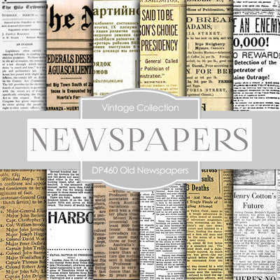 Old Newspapers Digital Paper DP460 - Digital Paper Shop