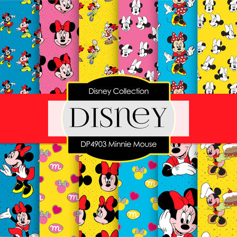 Minnie Mouse Digital Paper DP4903 - Digital Paper Shop