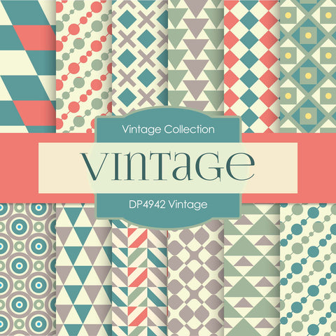 Vintage Digital Paper DP4942 - Digital Paper Shop - 1