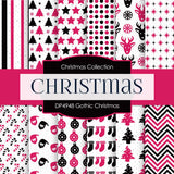 Gothic Christmas Digital Paper DP4948 - Digital Paper Shop