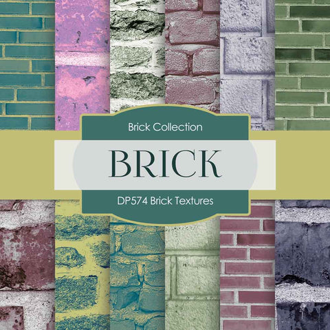 Brick Textures Digital Paper DP574 - Digital Paper Shop