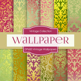 Vintage Wallpapers Digital Paper DP600 - Digital Paper Shop