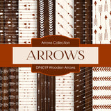 Wooden Arrows Digital Paper DP6019 - Digital Paper Shop - 1