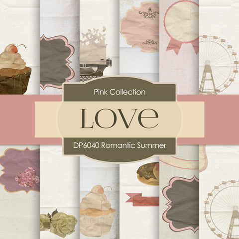 Romantic Summer Digital Paper DP6040 - Digital Paper Shop - 1