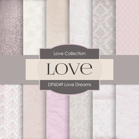 Love Dreams Digital Paper DP6049 - Digital Paper Shop - 1
